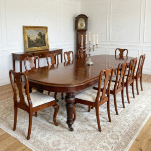 Tavolo da pranzo mogano 4 allunghe - L max 353 cm