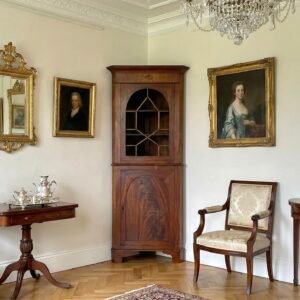 Angoliera in piuma di mogano - H 190 cm