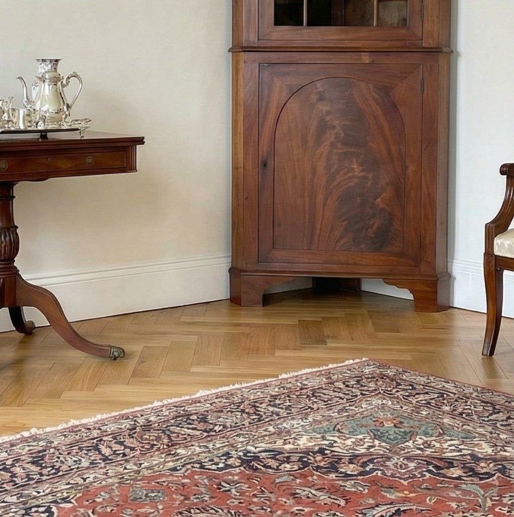 Angoliera in piuma di mogano - H 190 cm - immagine 4