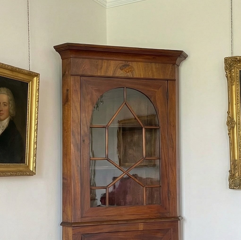 Angoliera in piuma di mogano - H 190 cm - immagine 5