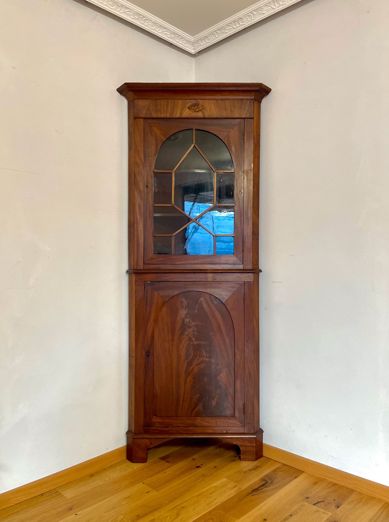 Angoliera in piuma di mogano - H 190 cm - immagine 2