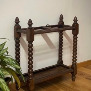 Porta ombrelli in rovere lavorato a mano - 1880/90 c.