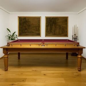 Biliardo "Rollover" in rovere ed ebano - 253 x 143 cm