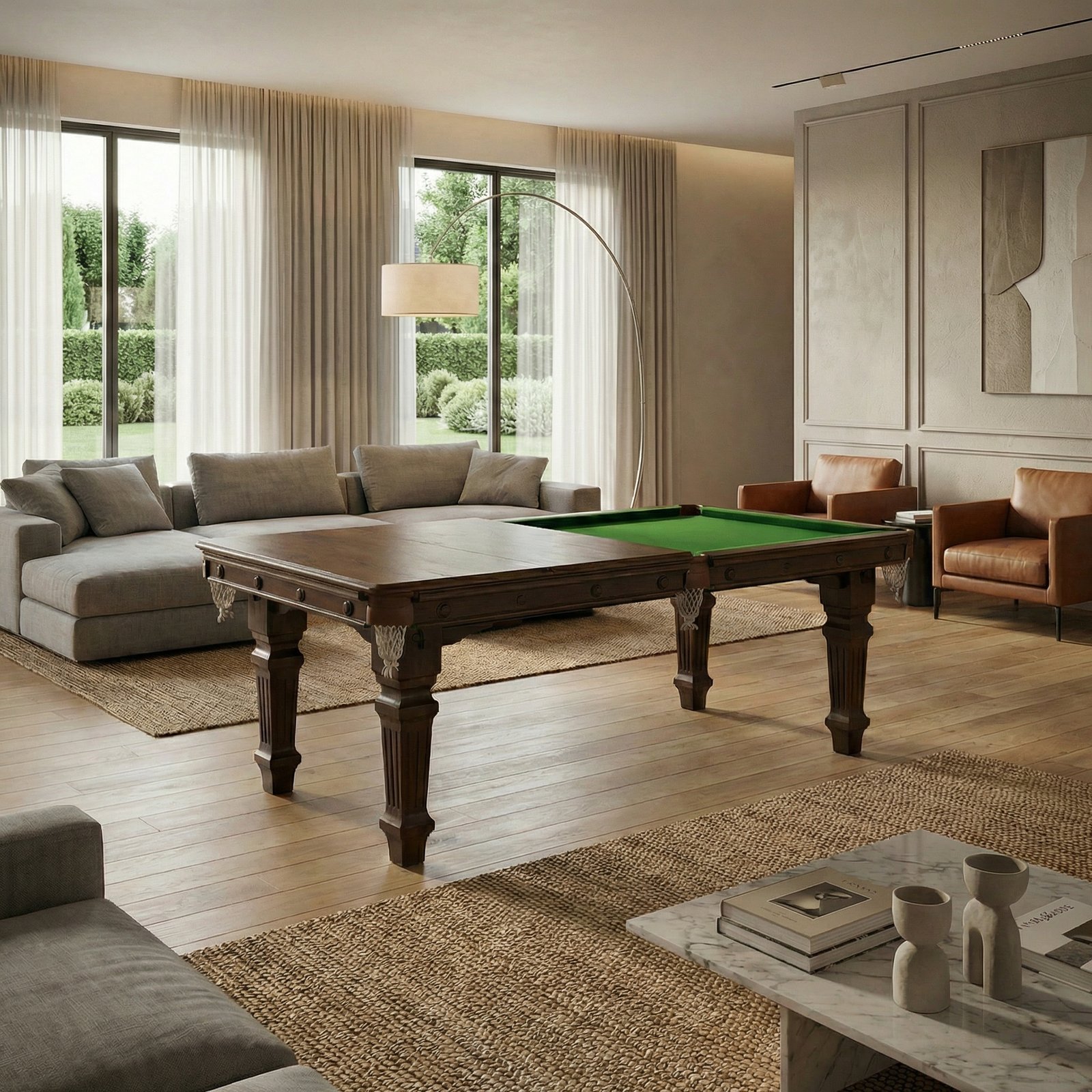 Biliardo reversibile con coperture - 200 x 104