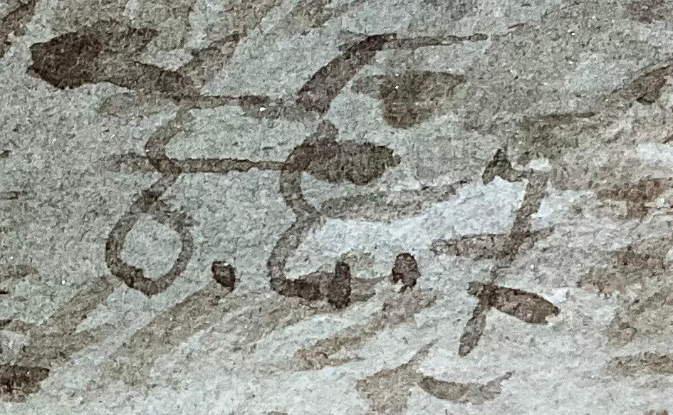 Coppia di vedute portuali, Scuola Continentale (XIX secolo) - 68,5x119,5 cm - immagine 5