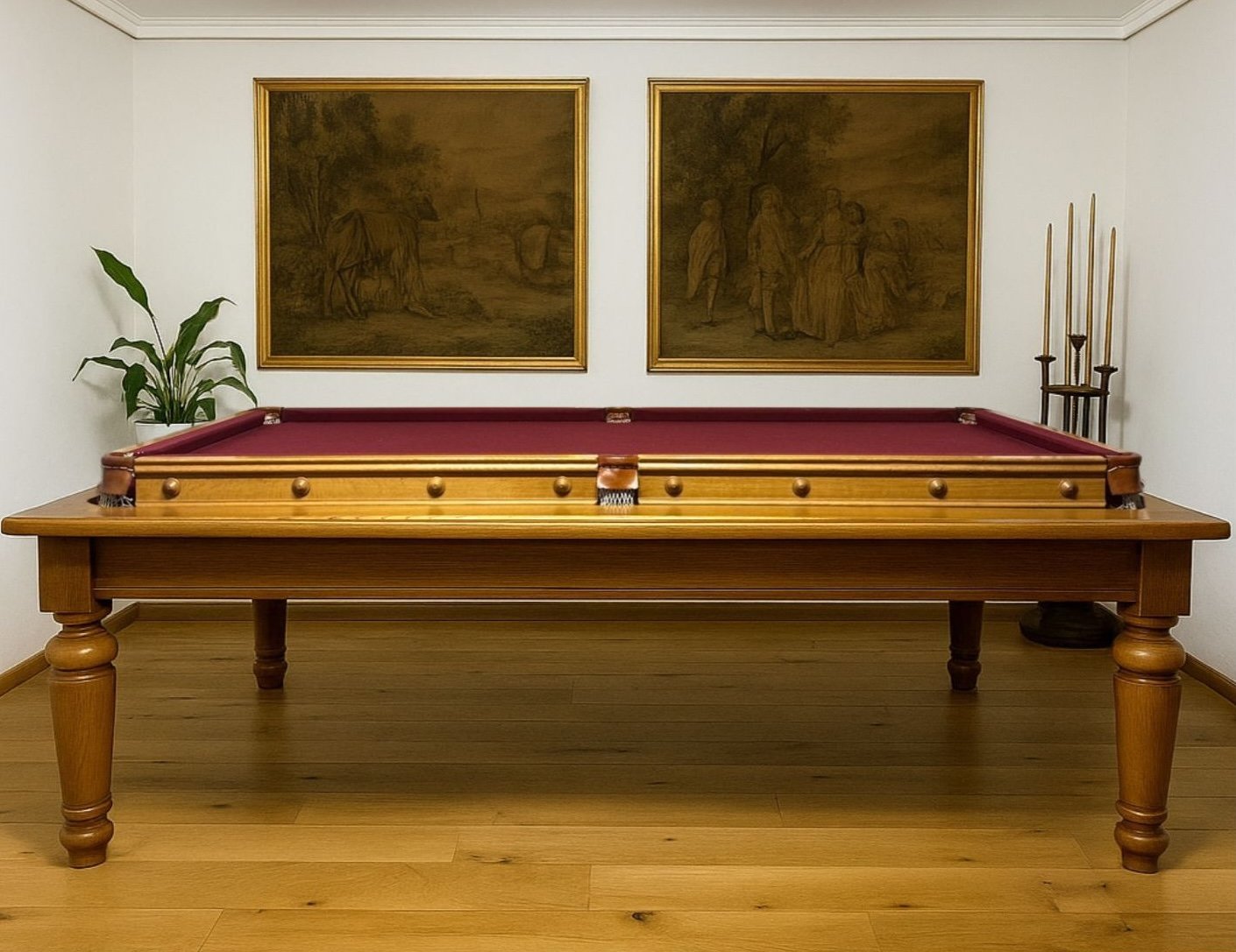 アンティーク.ビリヤード BRUNSWICK gold crown3 マホガニー