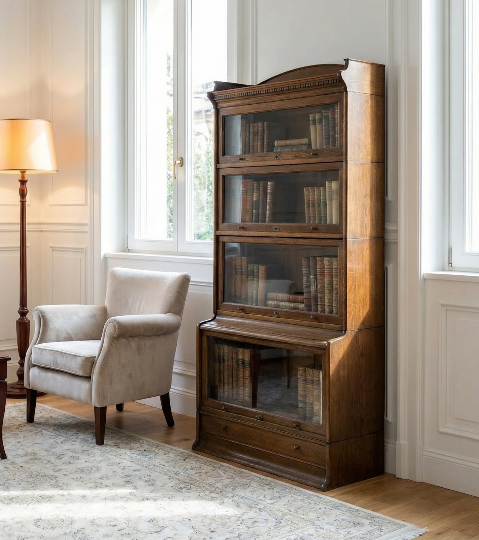 Libreria rovere 4 moduli - H 197 cm