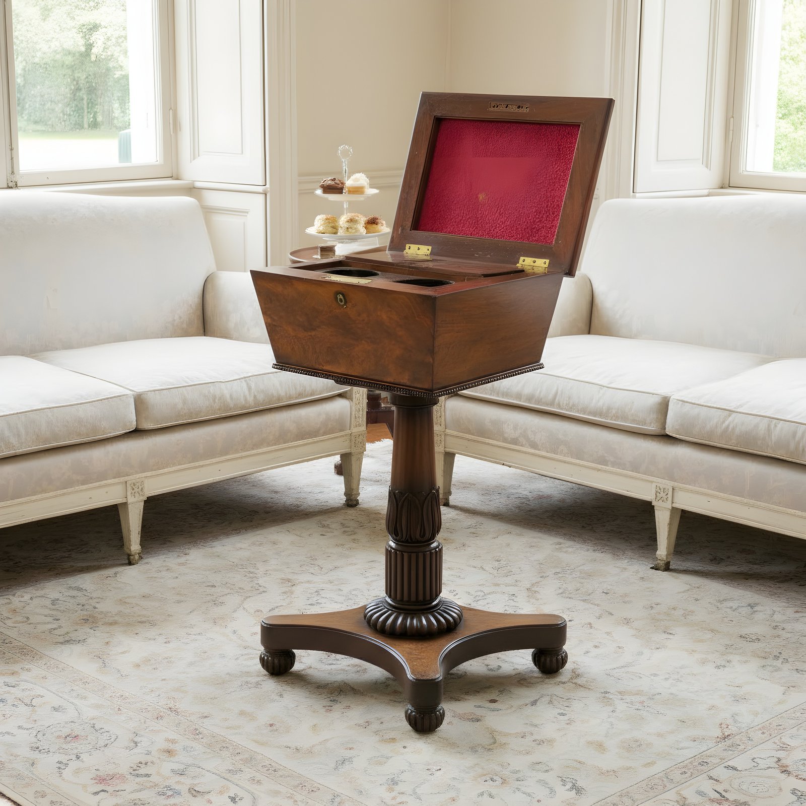 Teapoy - mobile porta tè (1830 c.)