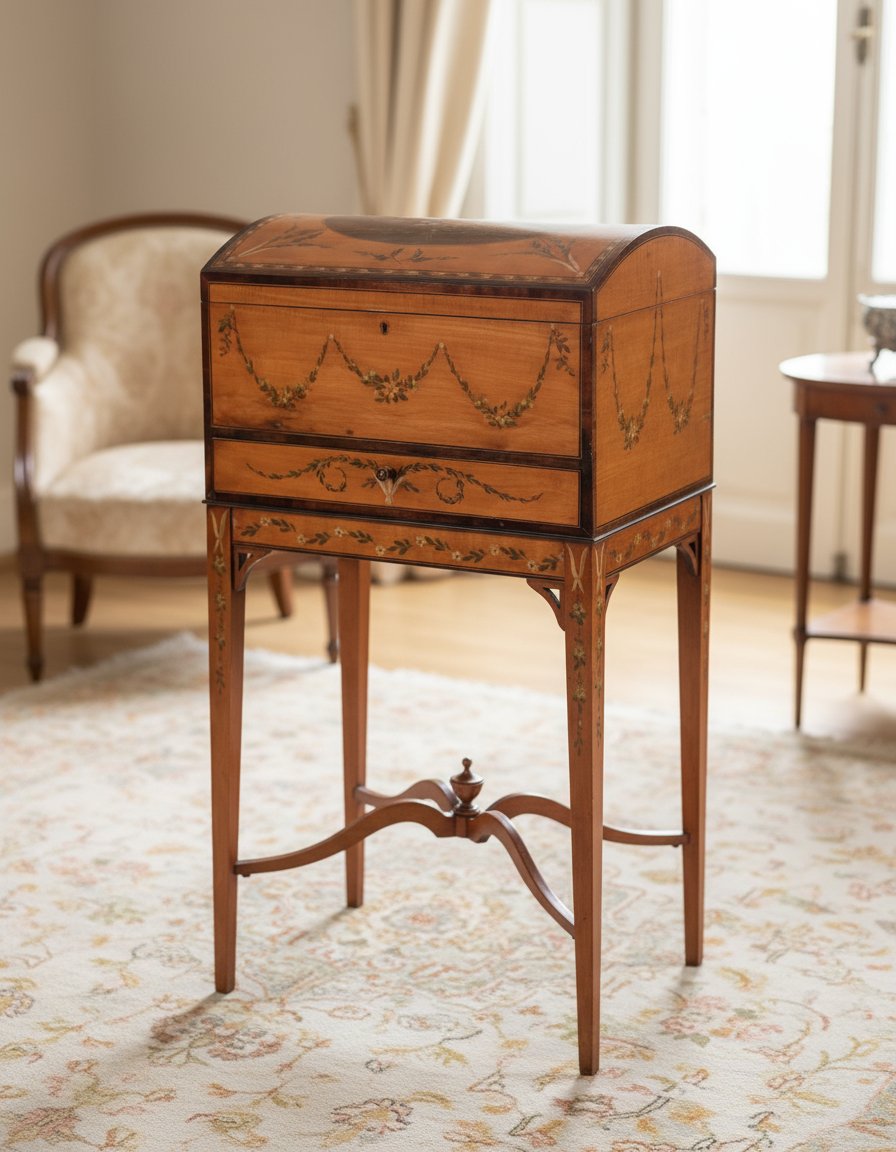 Vanity box in satiwood