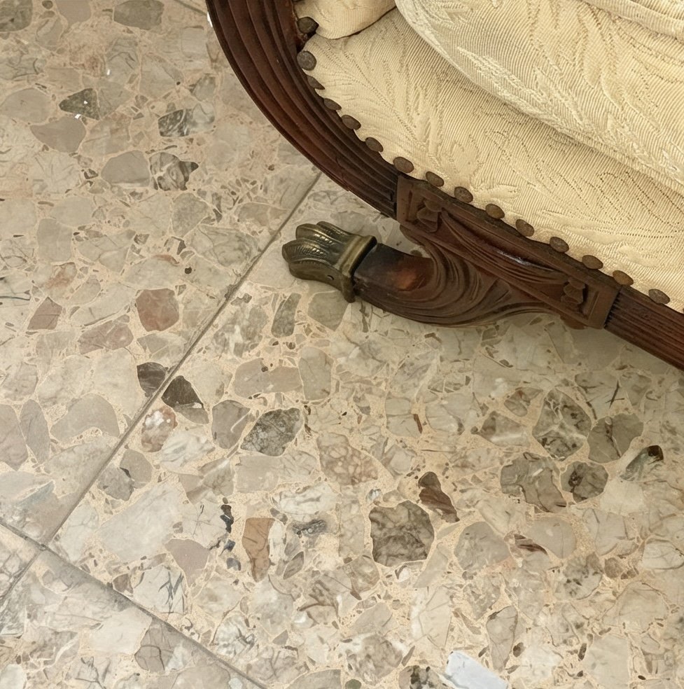 Divano in tessuto e mogano - 1880 c. - immagine 3