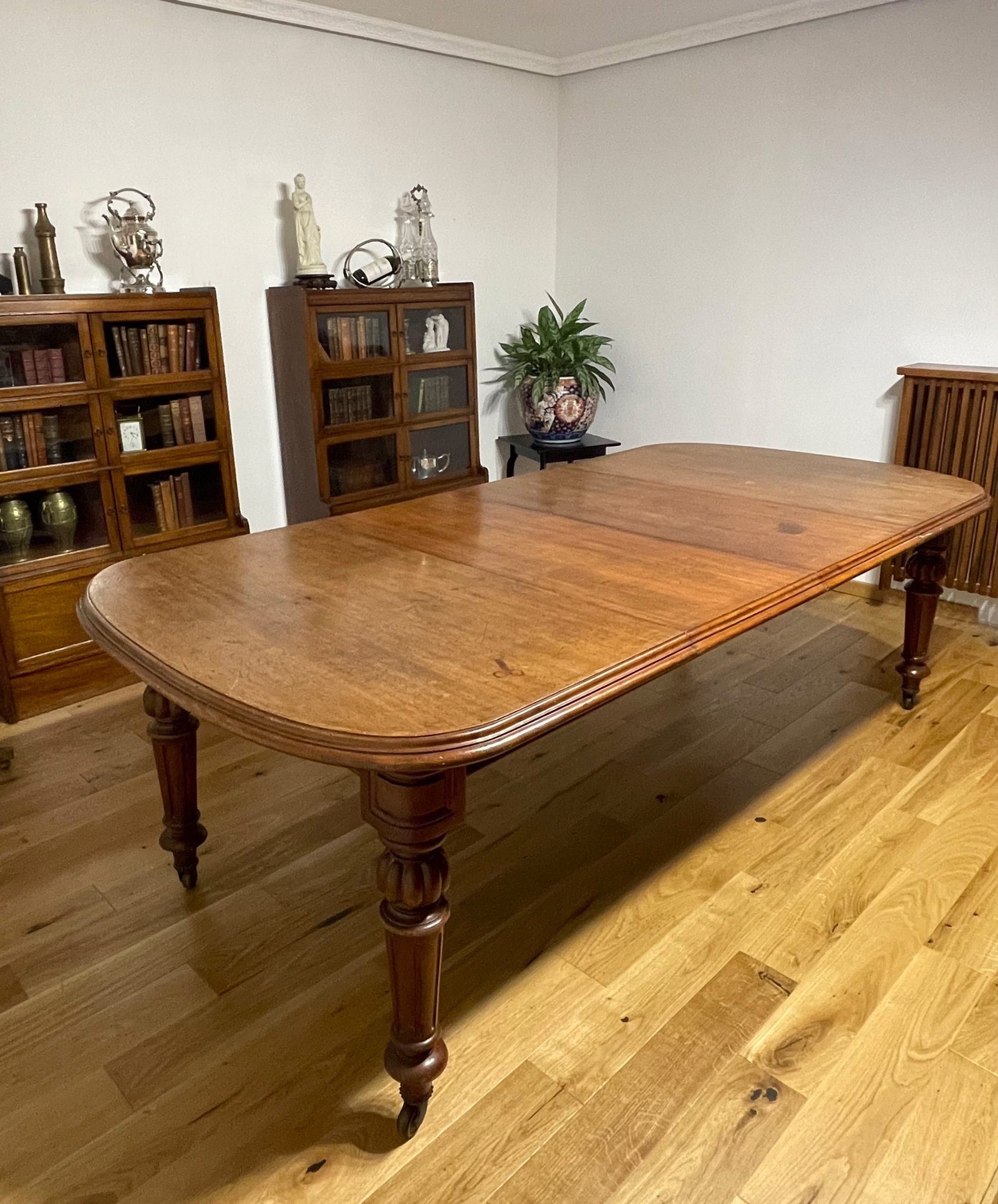 Tavolo da pranzo mogano 2 allunghe - L max 234 cm - immagine 2