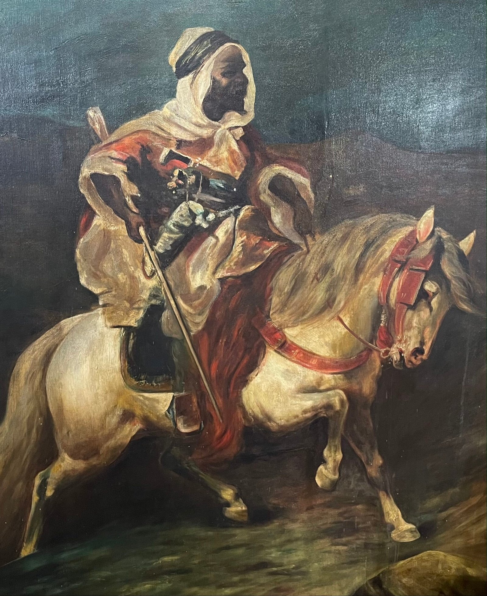 Olio su tela con cornice originale - 172x122,5 cm - immagine 2