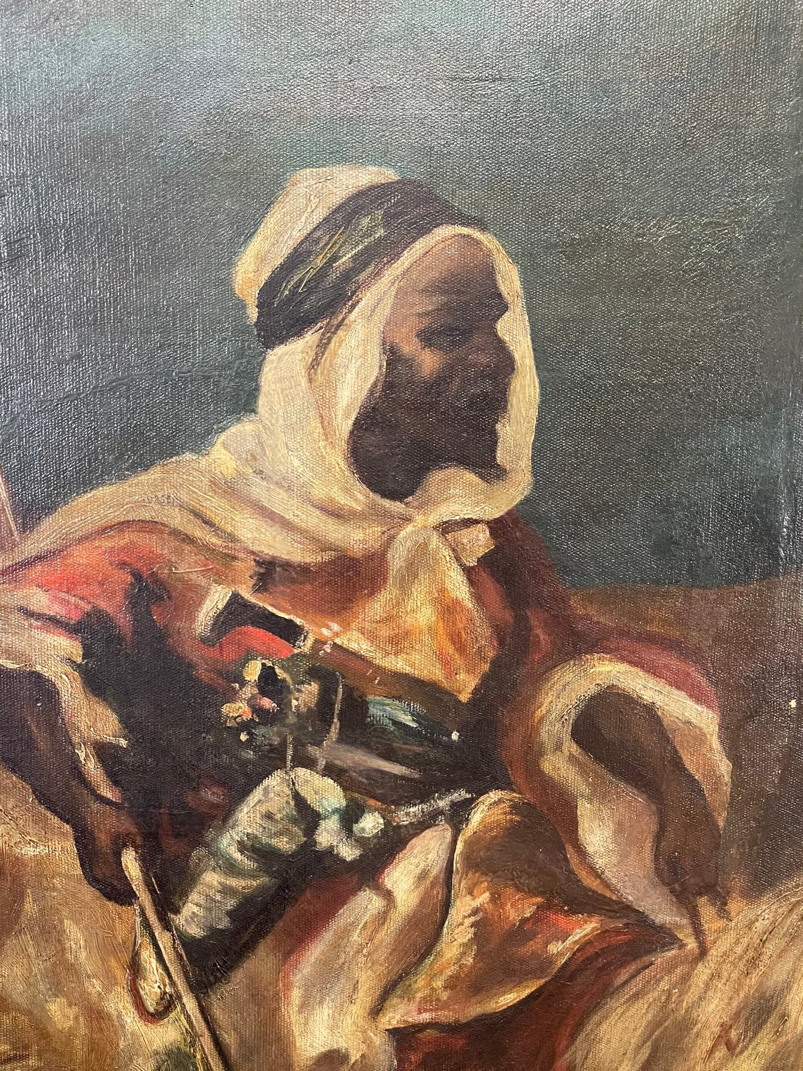 Olio su tela con cornice originale - 172x122,5 cm - immagine 3