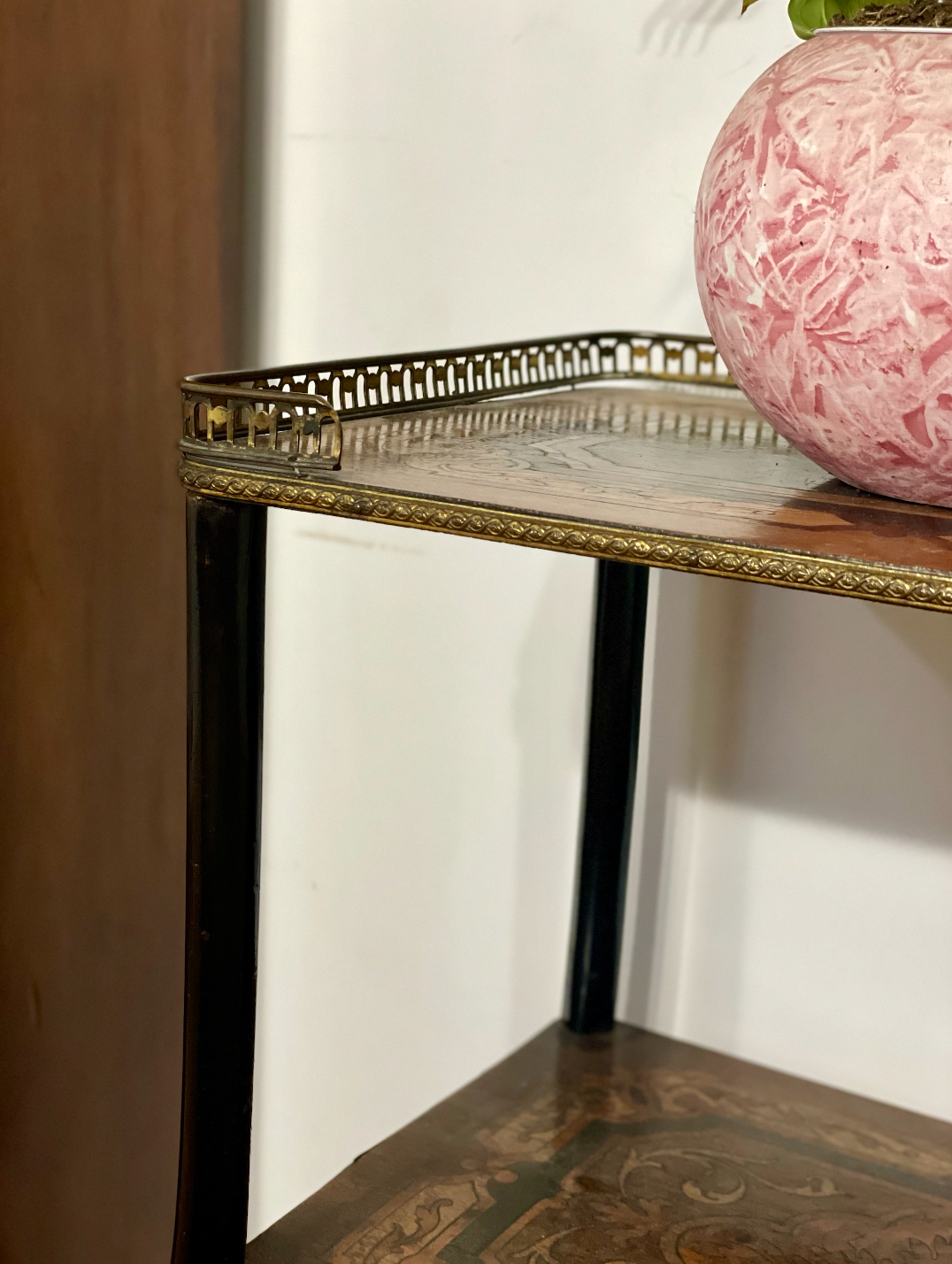 Etagere intarsiato con ringhierina - immagine 6