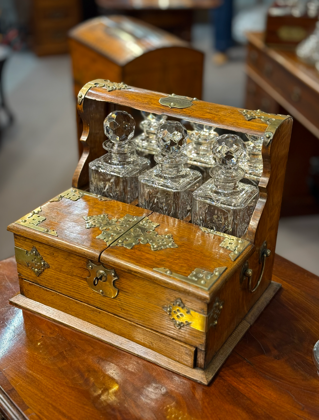 Tantalus da viaggio vittoriano - 1880 c. - immagine 6