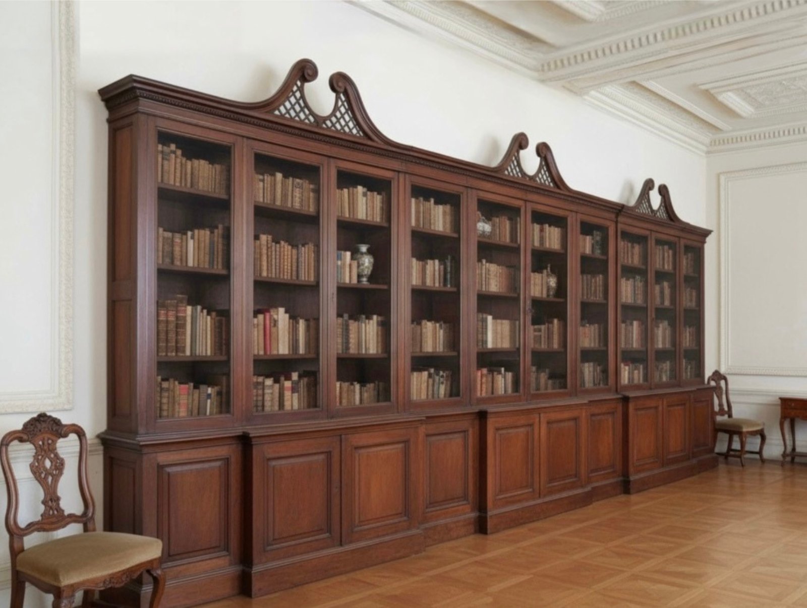 Libreria palissandro, Giorgio III - L 660 cm