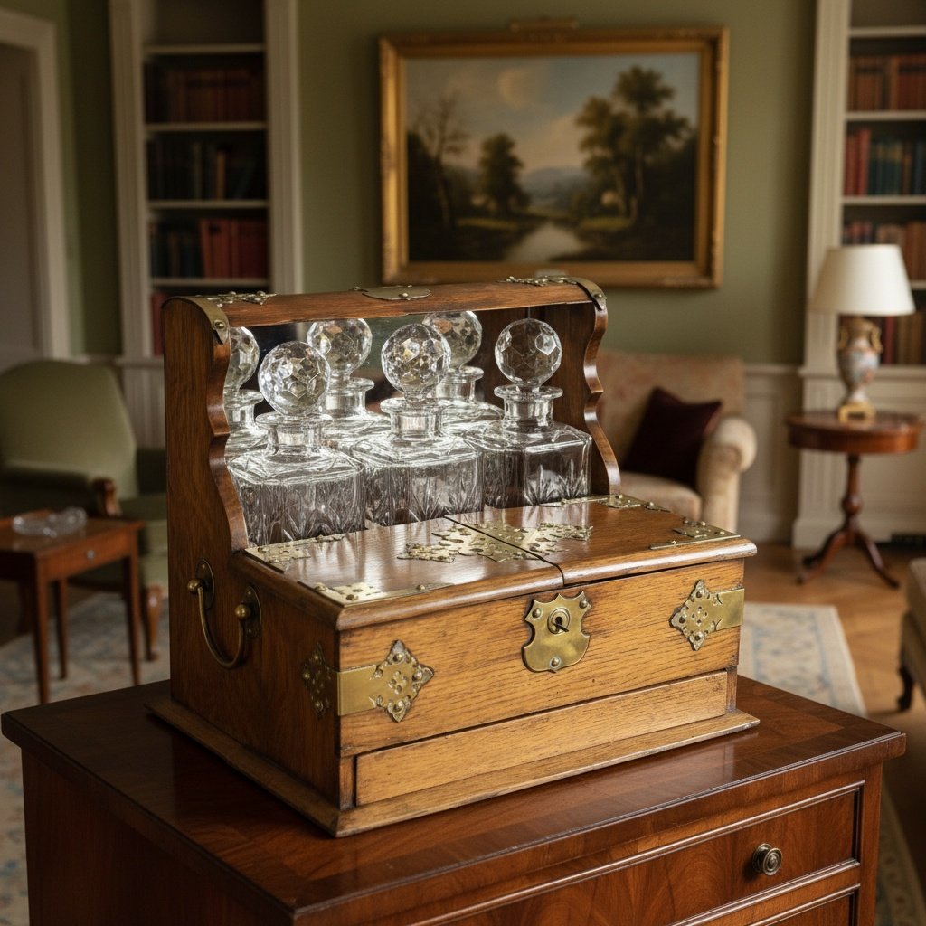 Tantalus da viaggio vittoriano - 1880 c. - immagine 2