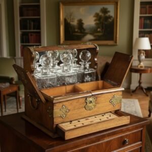 Tantalus da viaggio vittoriano - 1880 c.