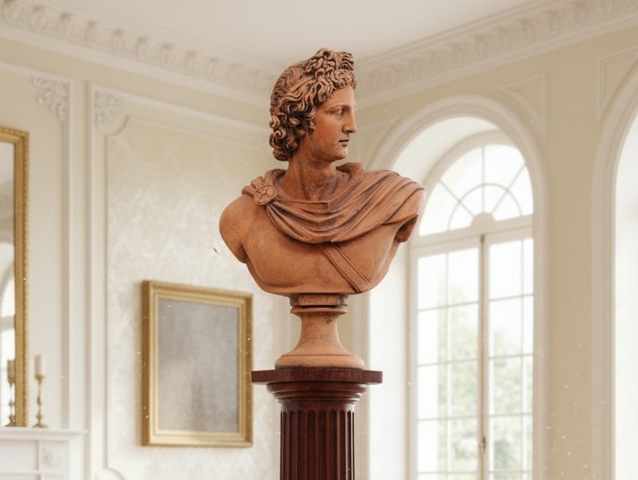 Busto in terracotta - H 52 cm