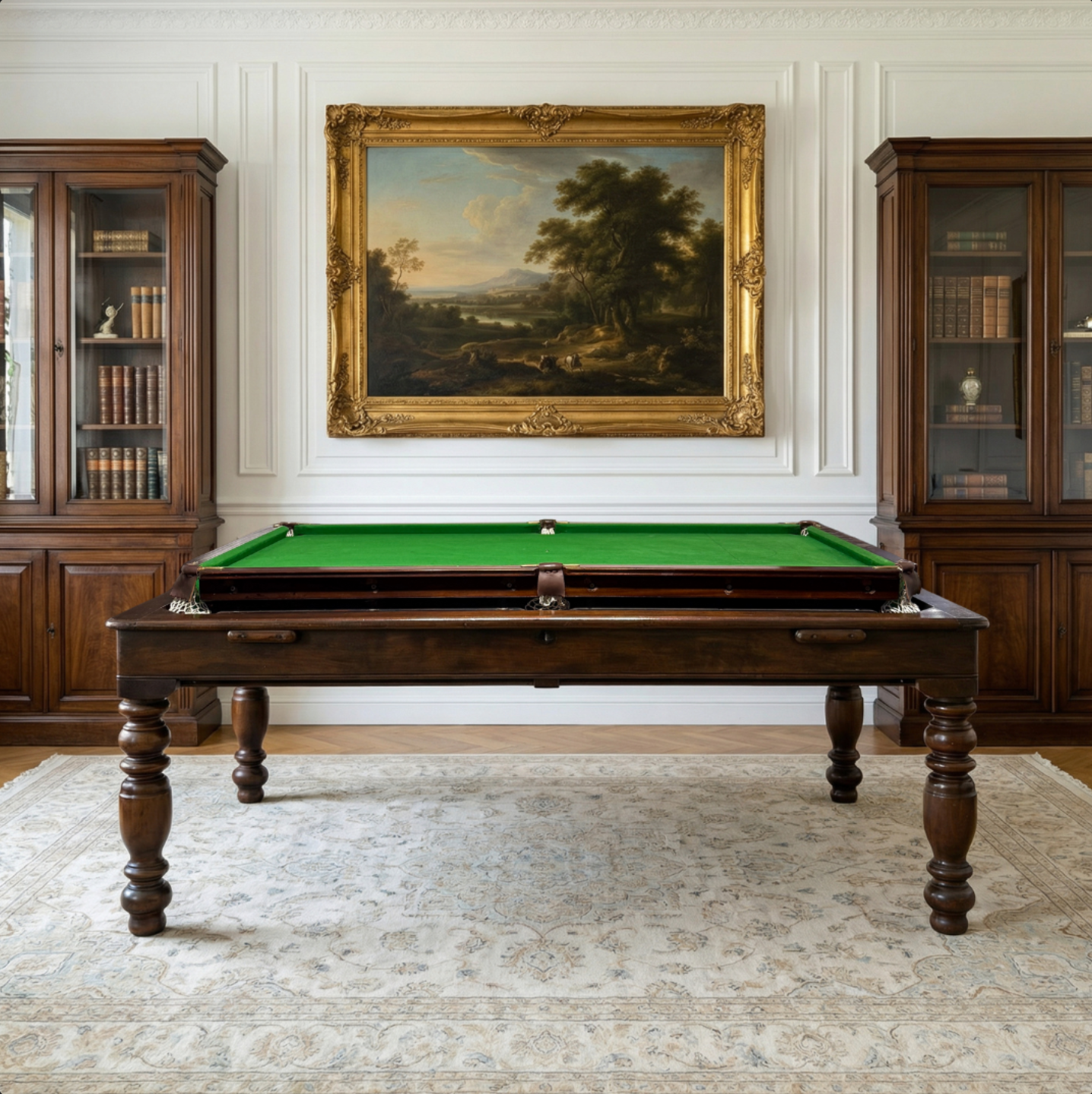 Biliardo "Rollover" in mogano - 210 x 122 cm